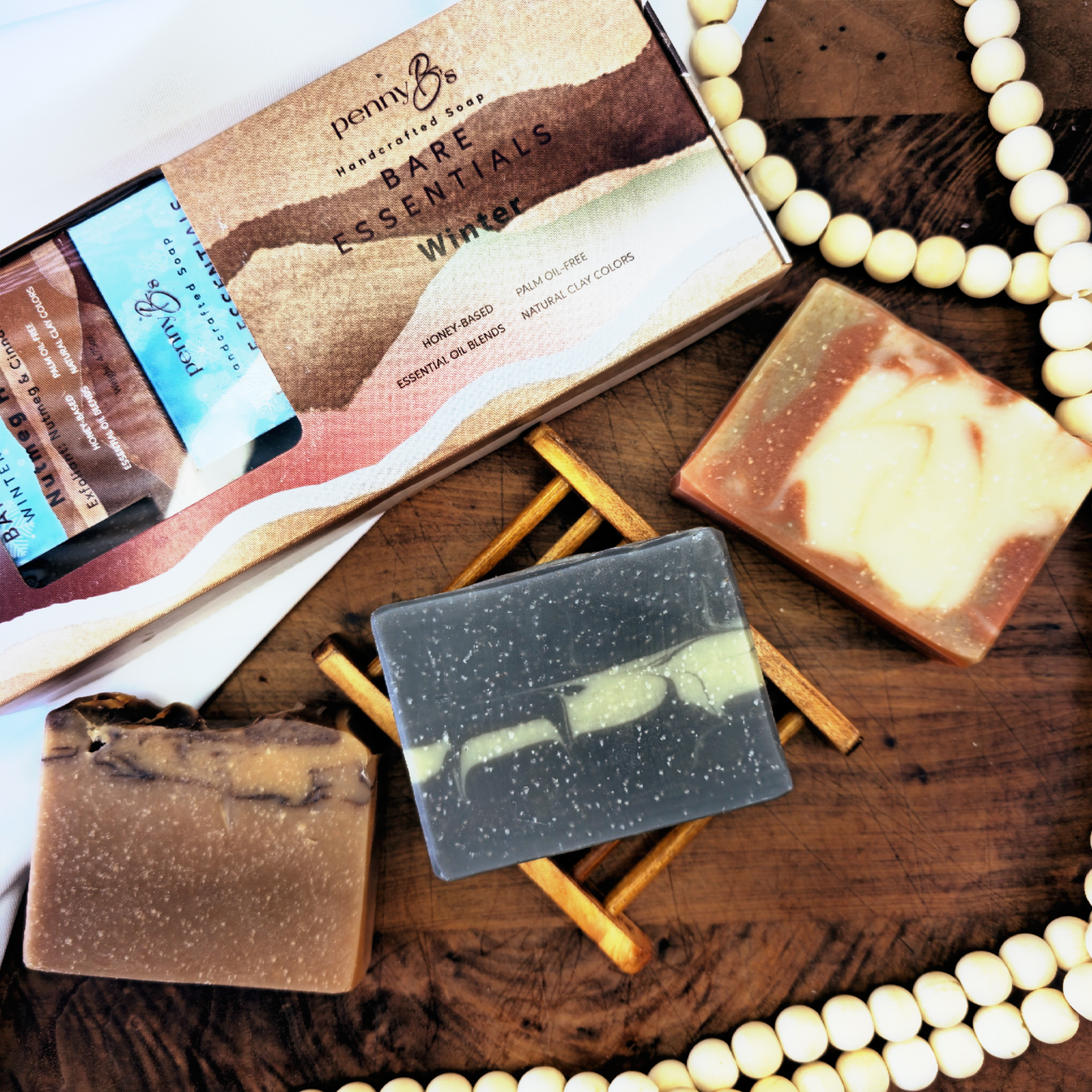 Winter Collection Box – A Cozy Trio of Honey Soaps