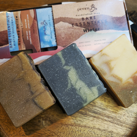 Winter Collection Box – A Cozy Trio of Honey Soaps