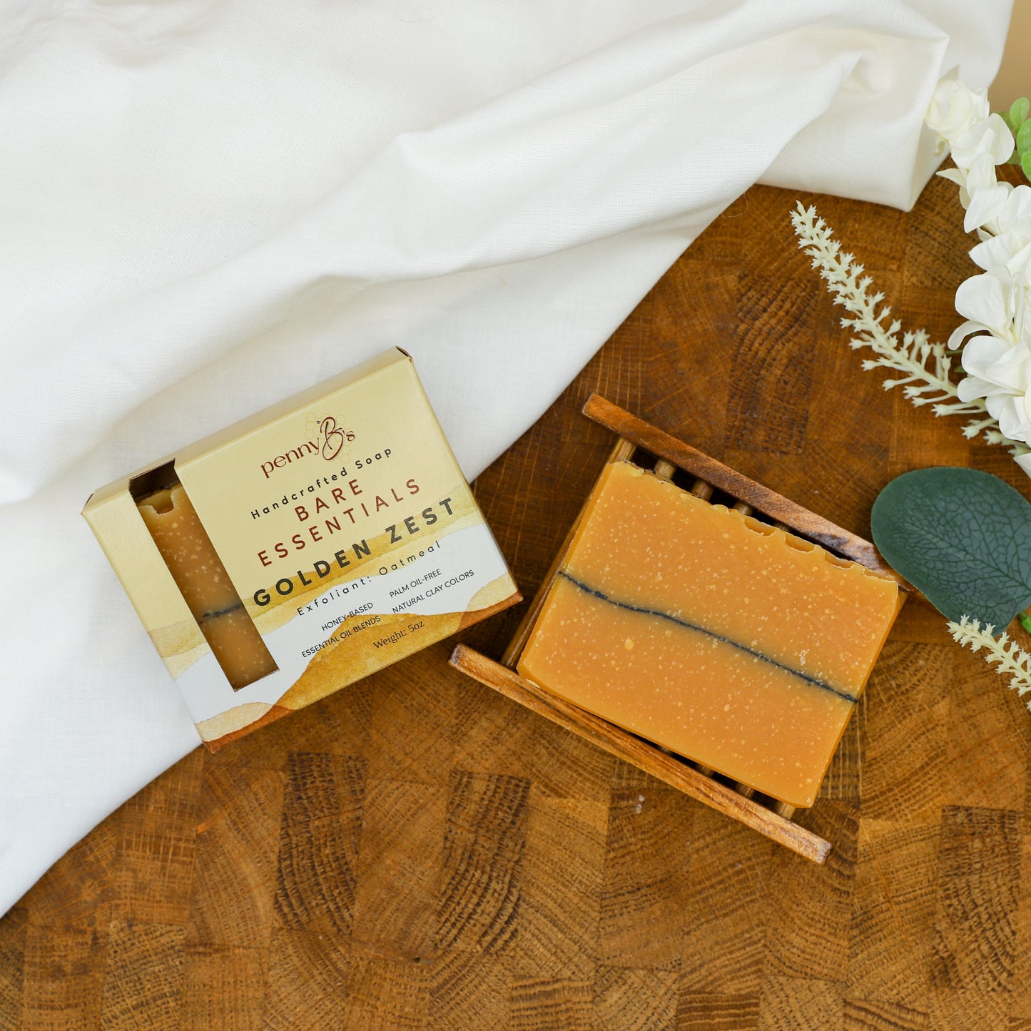 Golden Zest – Honey Soap with Citrus Essential Oils