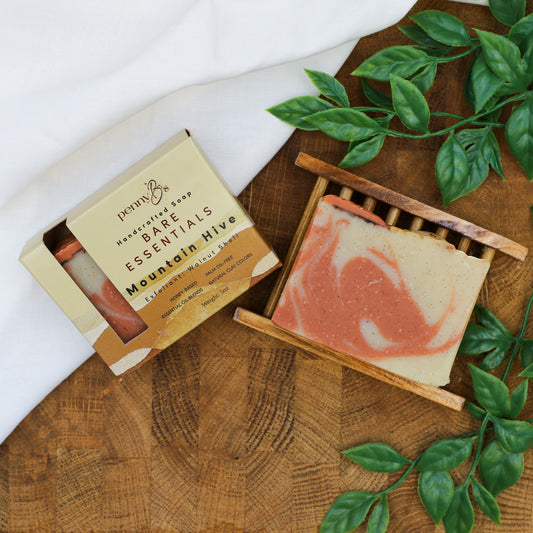Mountain Hive – Honey Soap with Cedarwood & Walnut Shells