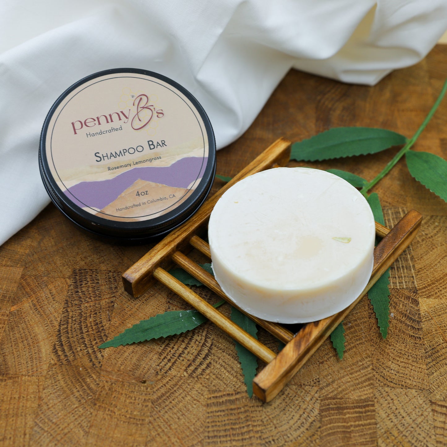 Rosemary, Spearmint & Lemongrass Shampoo Bar – Natural Hair Care for a Healthy Scalp