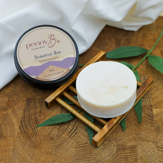 Rosemary, Spearmint & Lemongrass Shampoo Bar – Natural Hair Care for a Healthy Scalp