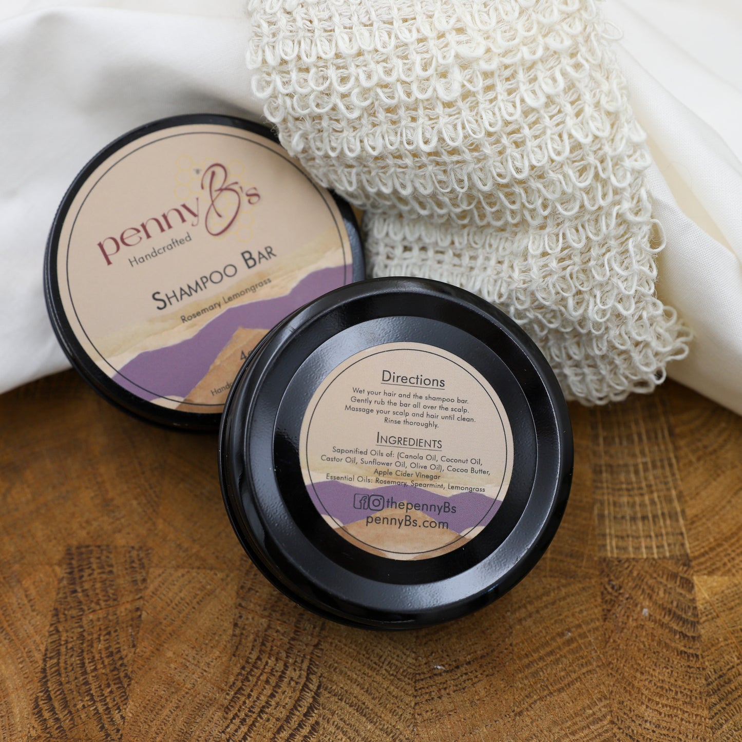 Rosemary, Spearmint & Lemongrass Shampoo Bar – Natural Hair Care for a Healthy Scalp