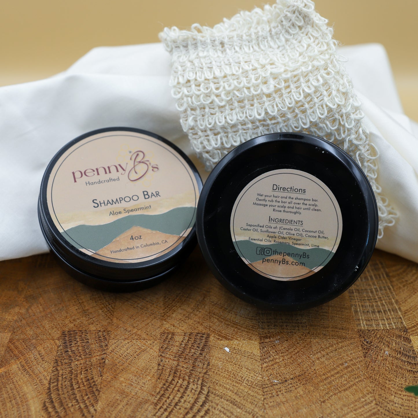 Aloe Spearmint Shampoo Bar – Cooling, Clarifying Natural Hair Care