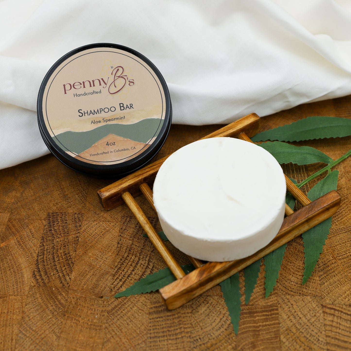 Aloe Spearmint Shampoo Bar – Cooling, Clarifying Natural Hair Care