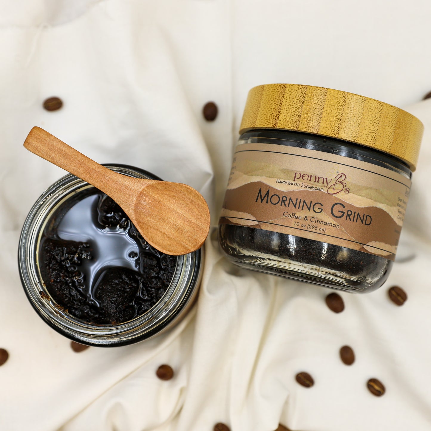Morning Grind – Sugar Scrub with Coffee & Cinnamon